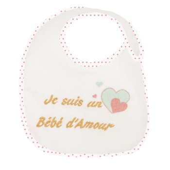 Geburtslätzchen - Stickerei "Ich bin ein Lieblingsbaby"
