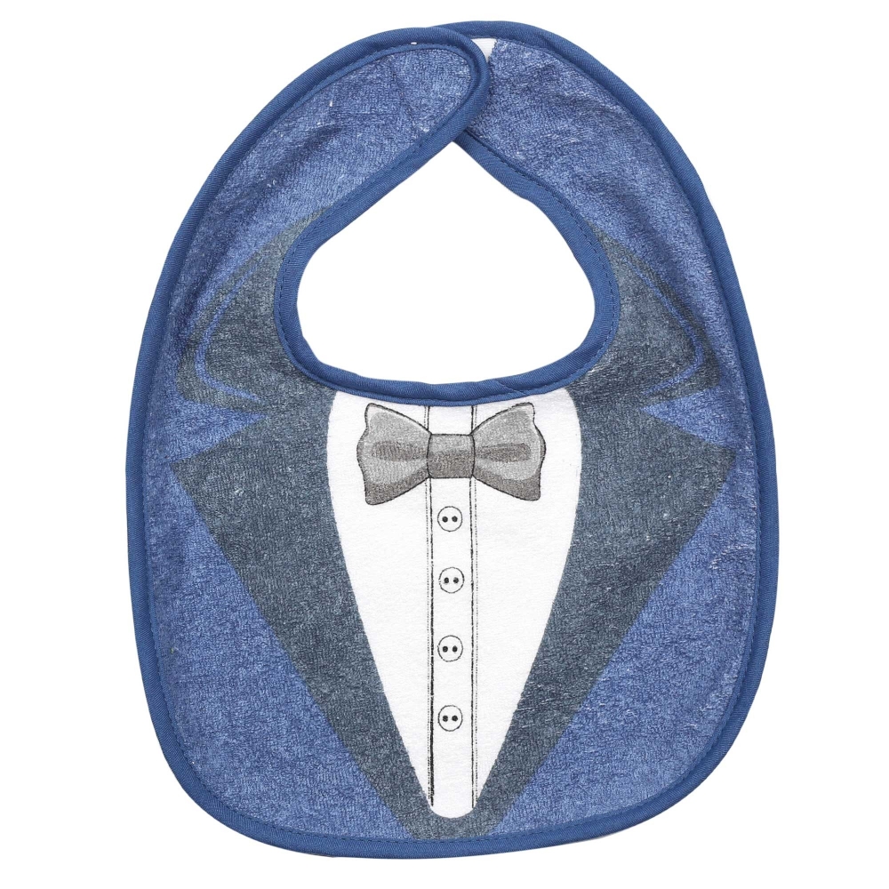 Baby slabbetje blauw kostuum