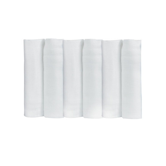 Set di 6 pannolini bianchi per neonato 70*70 cm