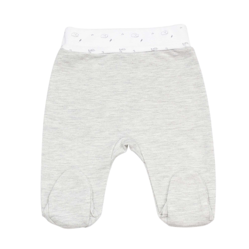 grijze gemêleerde broek