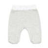 pantalón gris jaspeado