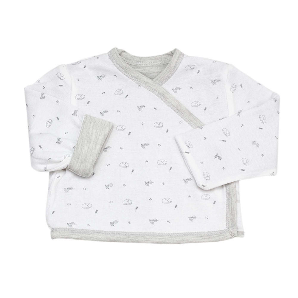 Reversible jacket with fox pattern