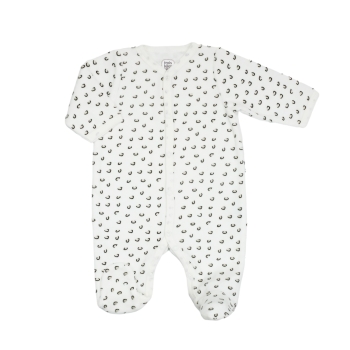 Newborn velour pajamas with Leopard print