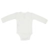 back of white newborn bodysuit