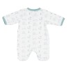Close-up of baby sleepsuit back