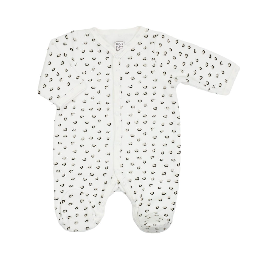 Pyjama mit Leopardenflecken-Muster bedruckt