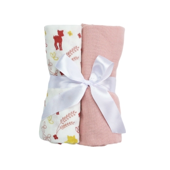 Set hydrofiele doeken met strik om cadeau te geven