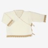 Chaqueta de bebé tejido bicolor Vainilla/Chocolate