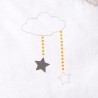 Dessin nuage avec étoiles tombante
