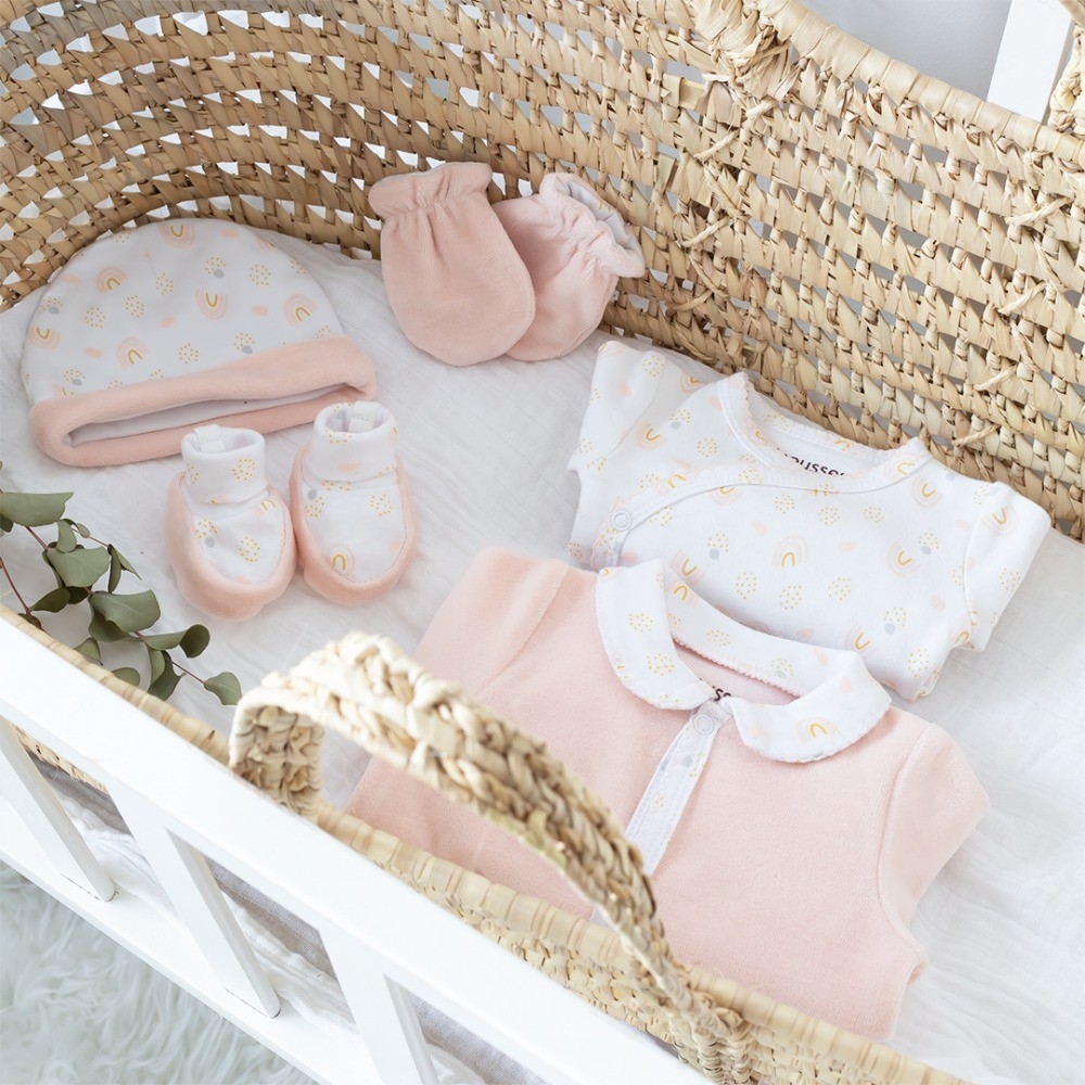 Girl's birth kit – Oeko-tex - Rainbow (6 pieces) Kinousses - 2
