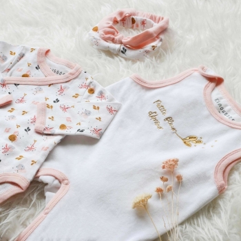 Geboorteset meisje - Petite fleur - 4 stuks Trois Kilos Sept - 5