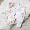 Set nascita bambina - Piccolo fiore - 4 pezzi Trois Kilos Sept - 2