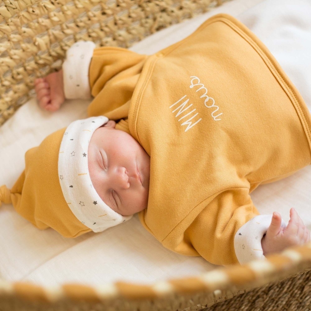 Ensemble naissance mixte 4pcs - Moutarde Kinousses - 2