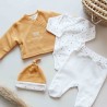 4-piece unisex newborn set - Mustard Kinousses - 3