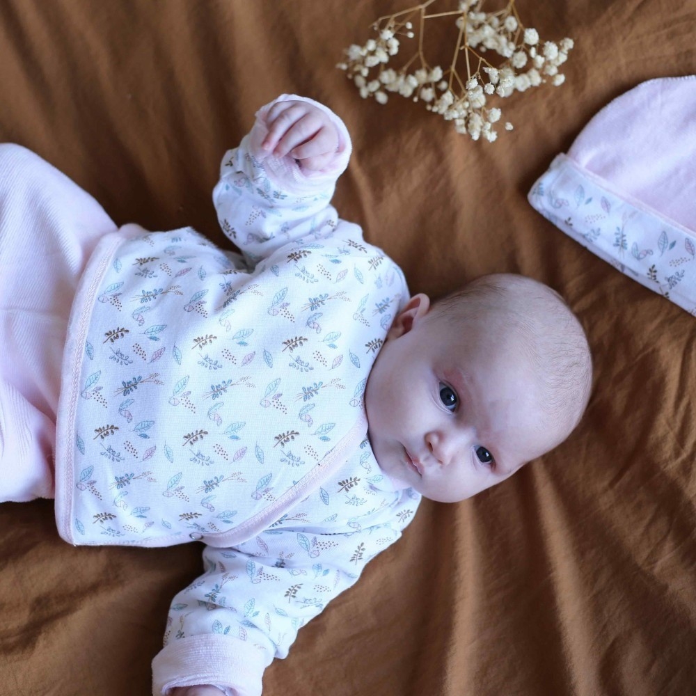 Conjunto nacimiento niña - Rosa de los bosques Kinousses - 4