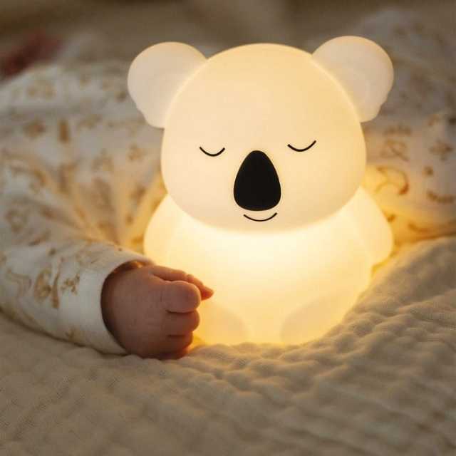 Baby night light with choice of light color